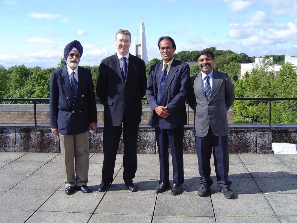 Dr. Prabhu during his visit to Lancaster University.
